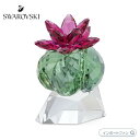 スワロフスキー クリスタル・フラワーズ サボテン ボルドー 花 置物 5426978 Swarovski□