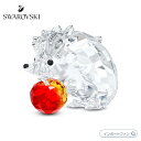 スワロフスキー ハリネズミとリンゴ 置物 5532203 Swarovski□