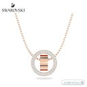 スワロフスキー ホロウ ペンダント サークル ローズゴールド 5636500 Swarovski□