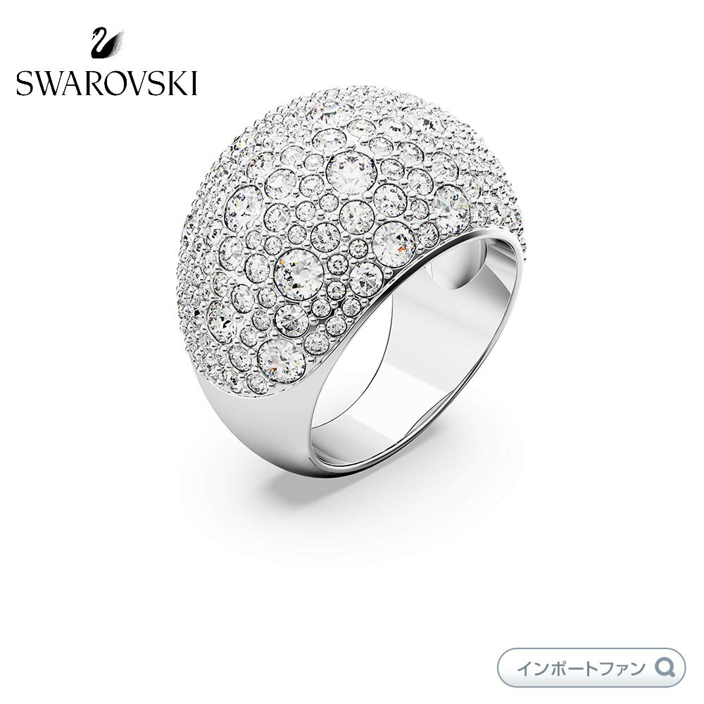 スワロフスキー ルナ リング 指輪 月 ホワイト ロジウム・プレーティング 5677136 5677135 5677133 5677137 5666182　【ポイント最大47倍！楽天大感謝祭 セール】