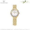 Swarovski Lovely Crystals Mini Watch, Metal bracelet, Gold tone