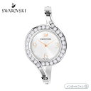 Swarovski Lovely Crystals Bangle Watch Metal bracelet, White, Stainless steel