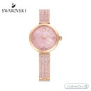 Swarovski Illumina watch Swiss Made, Crystal bracelet, Pink, Rose gold-tone finish