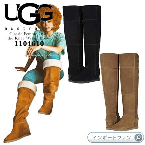 アグ クラシック フェム オーバー ザ ニー ロング ウェッジブーツ 1104610 UGG Classic Femme Over the Knee Wedge Boot ギフト プレゼント □