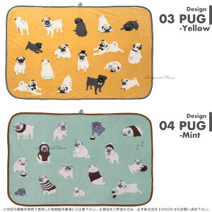 Dog&Catsマイクロフリースブランケット柴犬パグフレンチブルドッグネコピンクイエローブルーブラックプレゼントギフト□