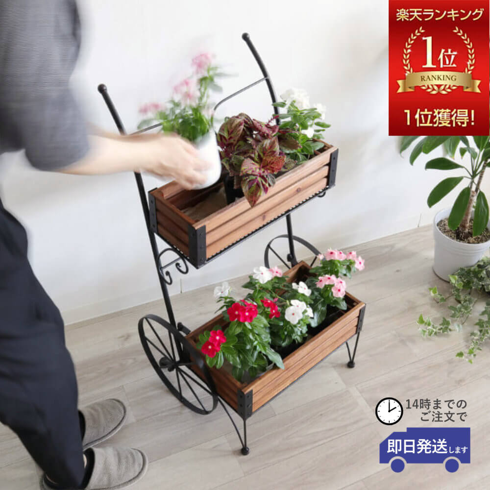 楽天市場】フラワースタンド 2段(植木鉢・プランター 楽天市場】フラワースタンド 2段(植木鉢・プランター