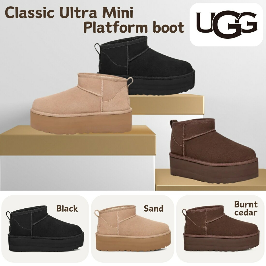 UGG アグ　ウルトラ ミニ 厚底 プラットフォームブーツ Classic Ultra Mini Platform 1135092 アグ CLASSIC ULTRA MINI PLATFORM 厚底ミニブーツ　ウルトラミニのサムネイル