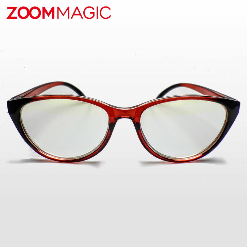 zoom magic 老眼鏡 度数2.5 【 フォックス シャイン 】 シニアグラス バネ蝶番 ARコーティング 20%ブルーライトカット