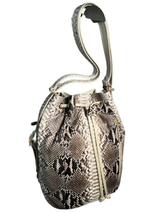 美品】エレメショルダーバッグRAISIN2wayパイソンレザー