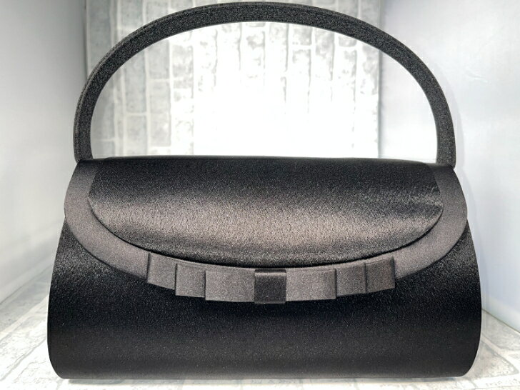 インポートマーケットの【GUODI】グォディ ブラックフォーマルバッグ (LD-14022BK) フォーマルバッグ フォーマルBAG ブラックフォーマル お葬式 お通夜 仏事 レディース｜アングル2