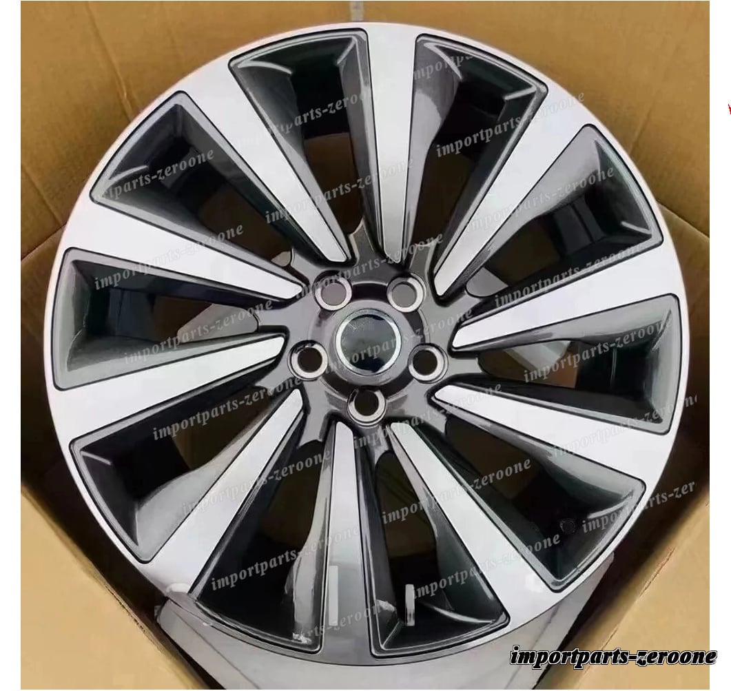 22インチ 新品 10 スポーク グレー スタイル ホイール レンジローバー ヴォーグ スポーツ SVR 5x120 -BRN-12607★