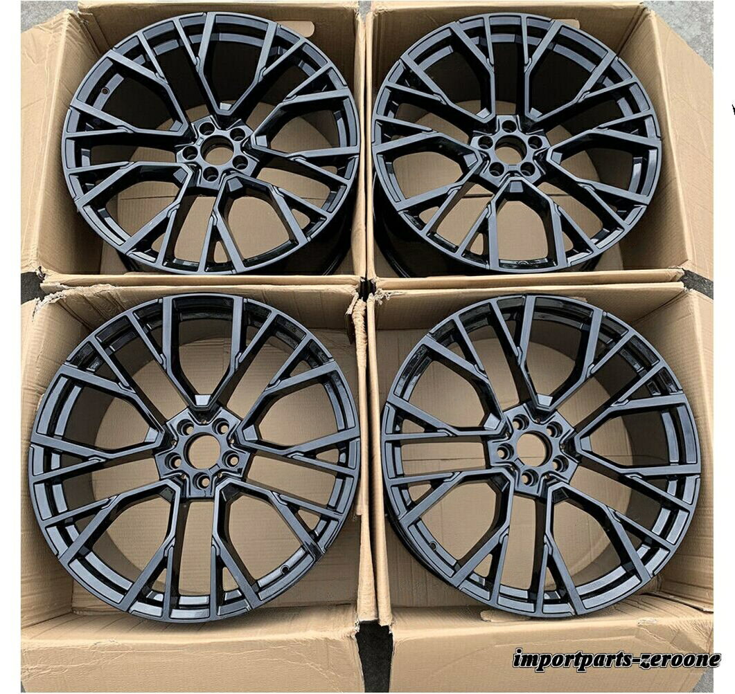 21インチ グロス ブラック フォージド ホイール フィット 2020+ BMW X5M F95 X6M F96 21x10.5 21x12 809　-BRN-11614★