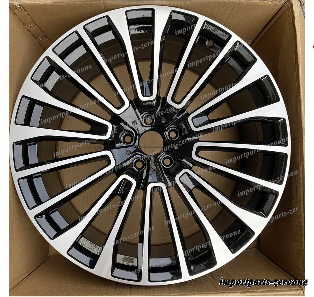 20インチ 新品マルチスポークスタイル ブラックホイール 2019+ BMW G07 X7 5x112 20x8.5 　-BRN-12513★