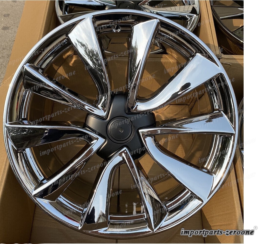 樂天商城 - 20インチ　 新品クロームスタイルホイール 2017+ 　テスタ　モデル3 20x8.5 オフセット 35 　-BRN-11893★