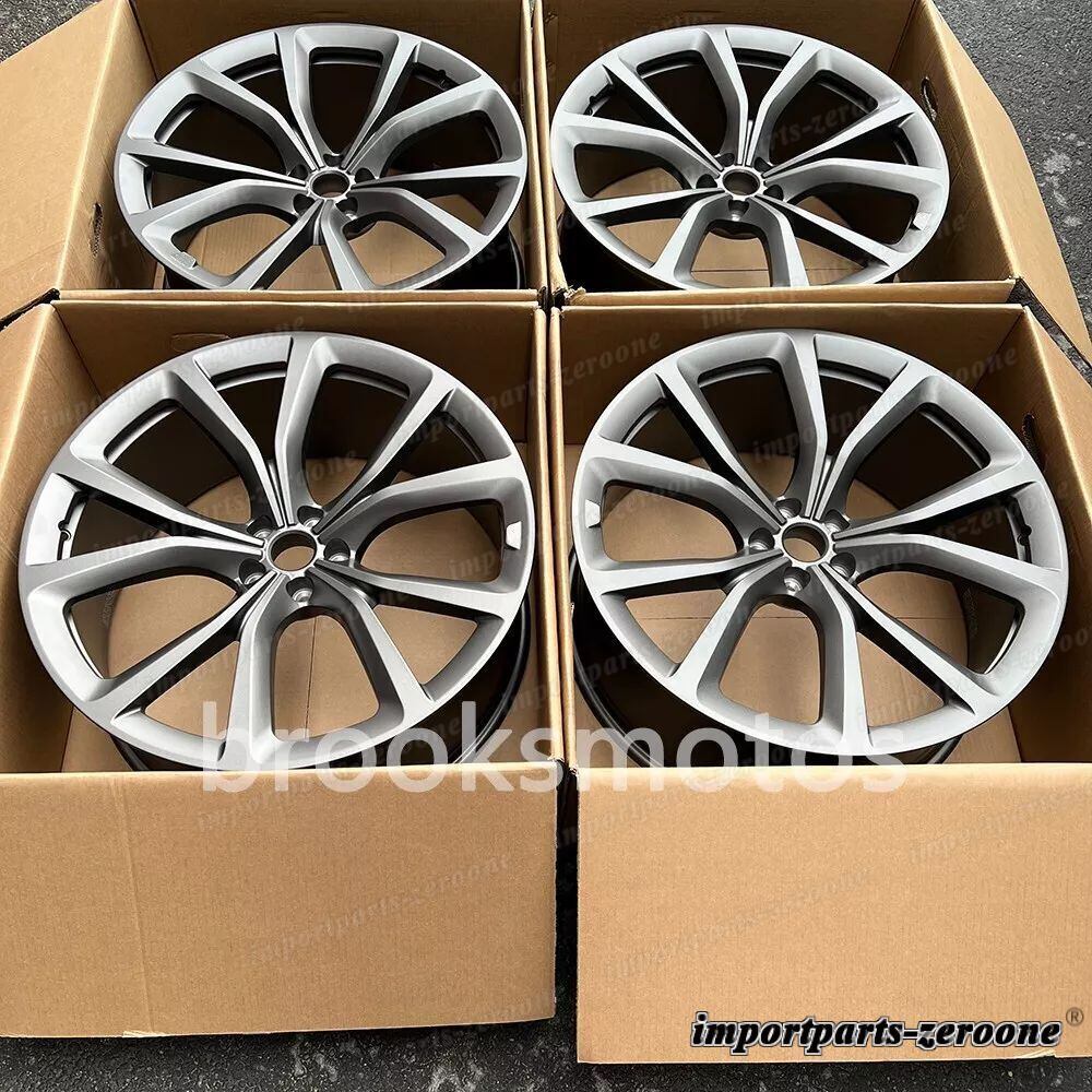 22インチ 5 スポークグレースクエアスタイル フォージドホイールジャガーfペースsvr 22x9.5 LI-1654