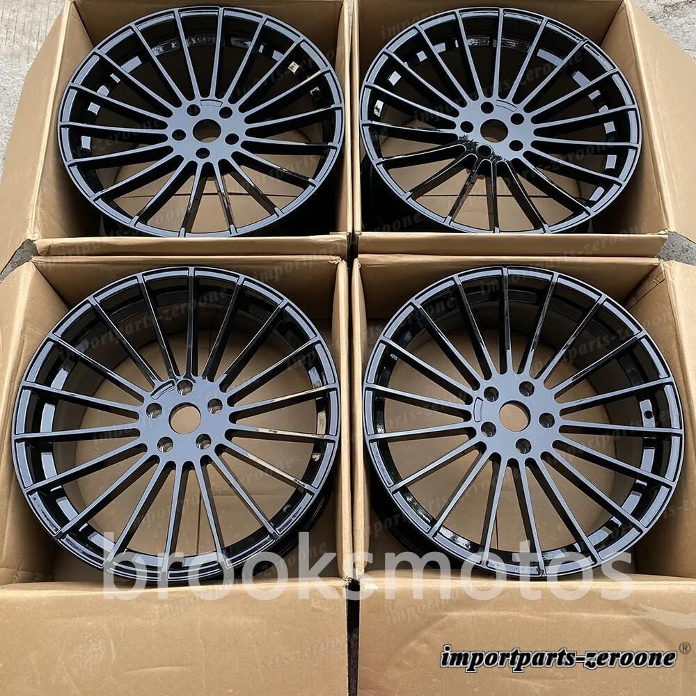 22インチ　 HM スタイル グロス ブラック ホイール フィット BMW X5 E70 F15 X6 E71 F16 5x120 4 本セット LI-1649