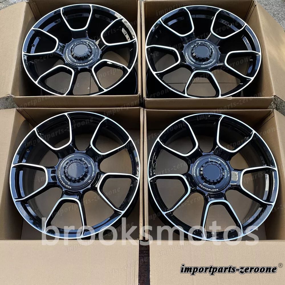 20インチ新品ブラックスタイル フォージドホイールポルシェ 997 991 911 ワイドボディ適合 LI-1572