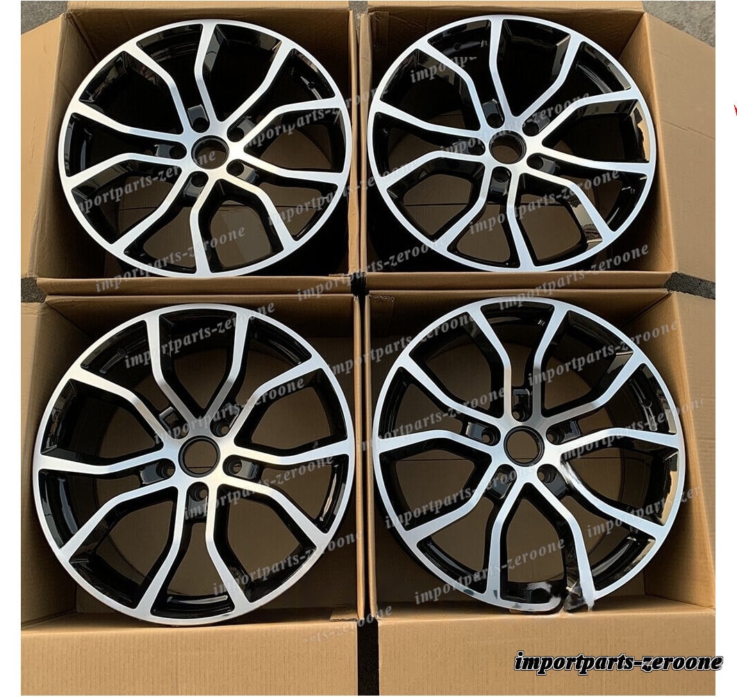 2017+ ポルシェ カイエン 21x9.5 および 21x11 21インチ ツイン 5 スポークスタイルホイール　-BRN-12152★