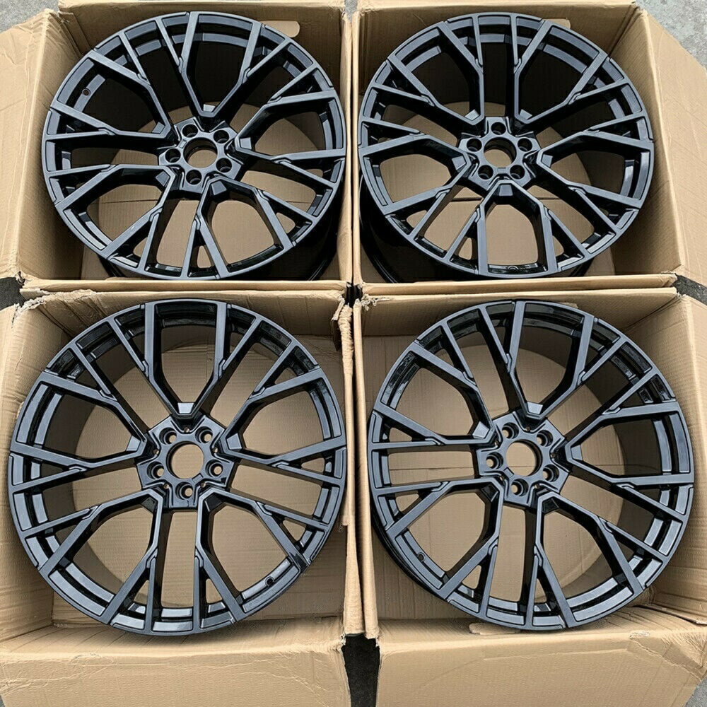 21インチ グロス ブラック STYLE ホイールセット 2020+ BMW X5M F95 X6M F96 21X10.5 21X11 809 　-BRN..