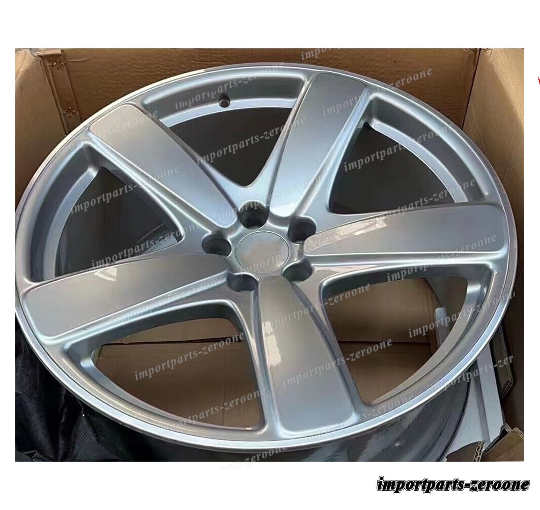 樂天商城 - 21インチ クラシック 5 スポーク ハイパーシルバー スタイル ホイール リム ポルシェ カイエン 21X10　-BRN-12206★