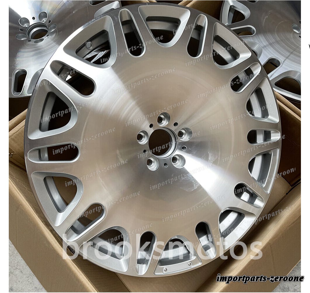 22インチ B シルバー フロッグ ホイール メルセデスベンツ W222 S63 AMG 22x10 22x11 　-BRN-11661★