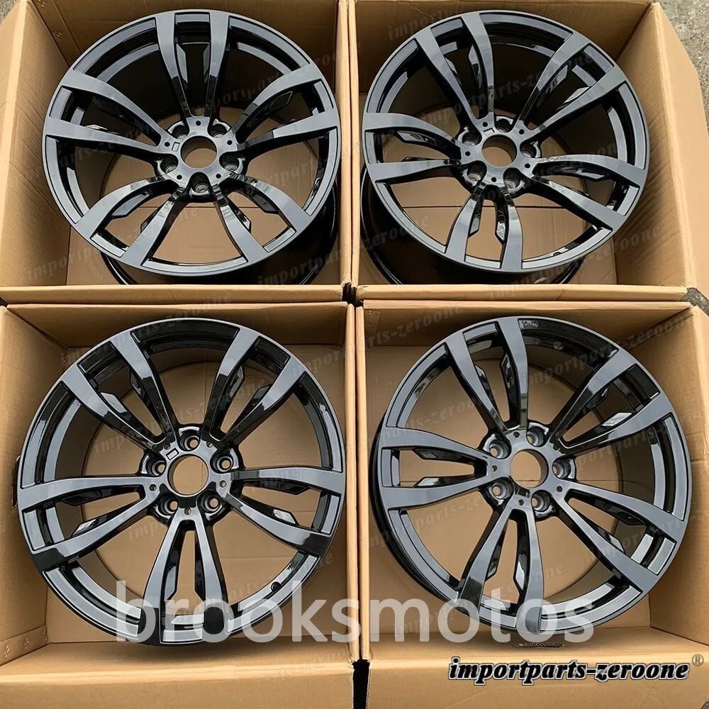 樂天商城 - 21インチ グロスブラック スタッガースタイル ホイール BMW X5 E70 F15 X6 E71 F16 469 適合 LI-1379