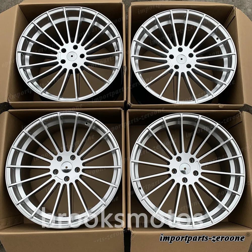 22インチ HM スタイル シルバー ホイール BMW X5 E70 F15 X6 E71 F16 5x120 4 本セット LI-1373