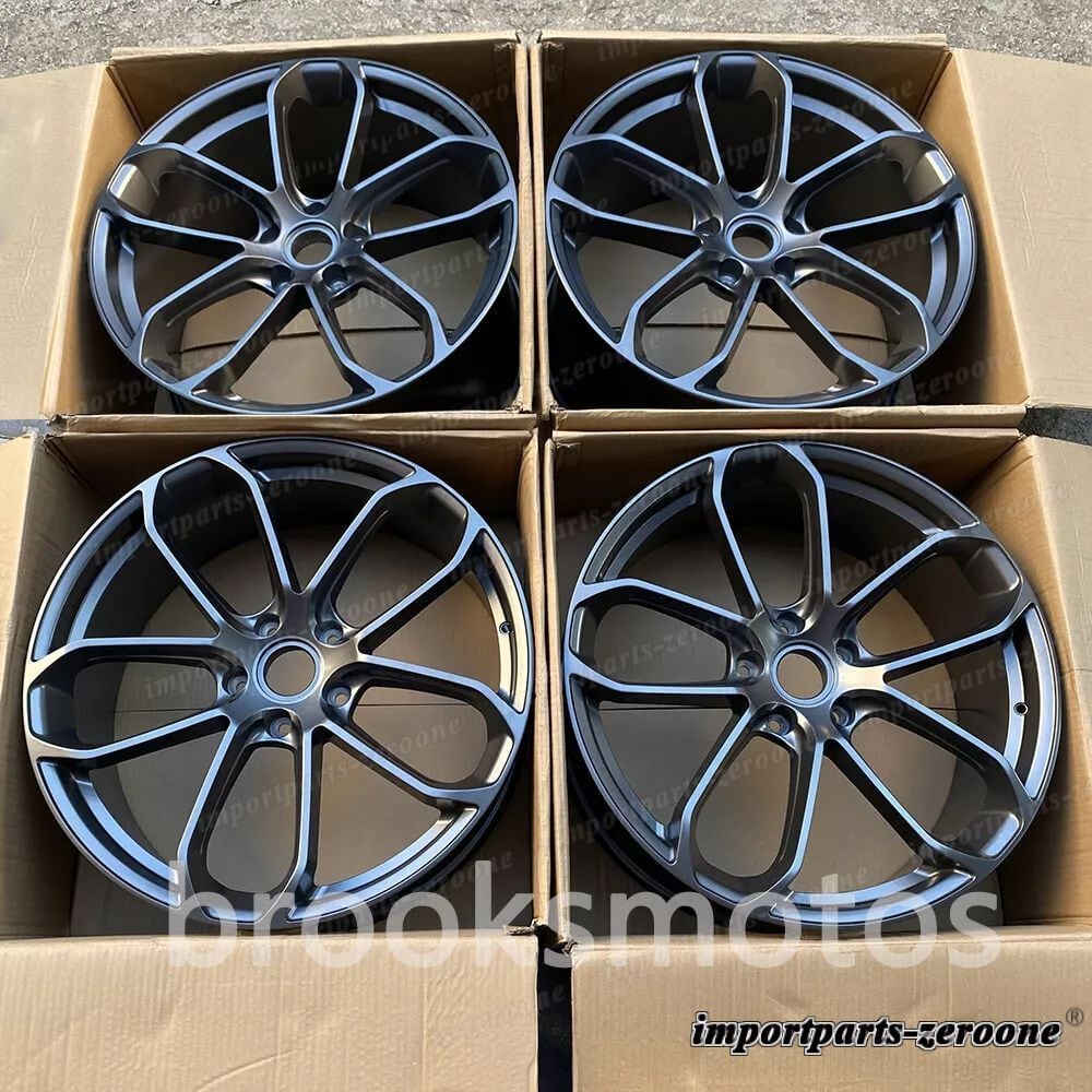 樂天商城 - 22インチ新品ツイン 5 スポークガンメタルスタイルホイール ポルシェマカン 22x9 22x10 LI-1338