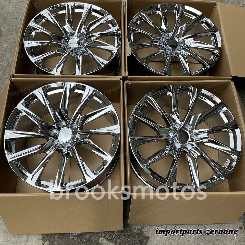 24インチNEWクロームスタイルホイールキャディラックエスカレード24x10 6x139.7適合 LI-1334