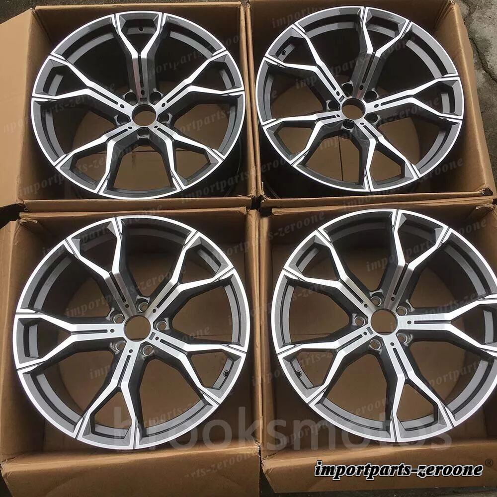 樂天商城 - 22インチ新品マルチスポークグレースタイルホイールフィット 2019+ BMW X5 2020+ X6 5x112 741 LI-1321