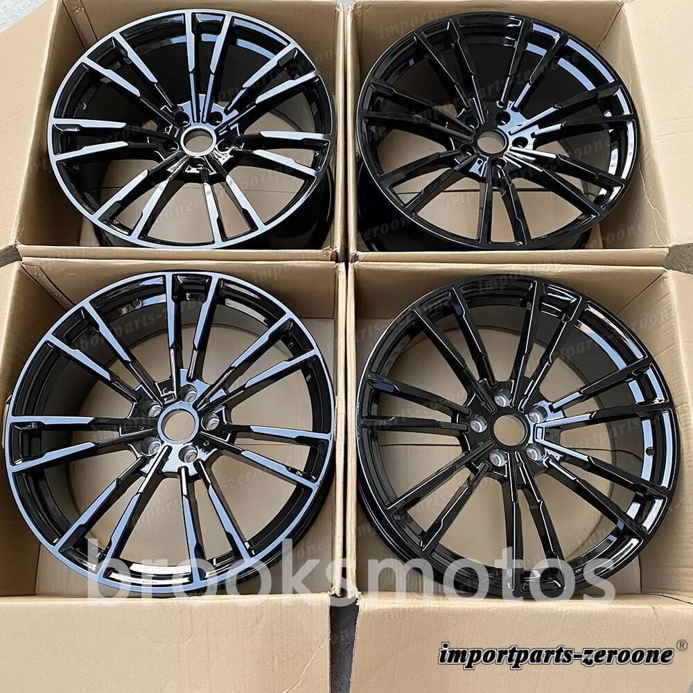 樂天商城 - 2013-2016 BMW F10 F11 5 シリーズ 706 20インチグロスブラックスタイルホイール LI-1309