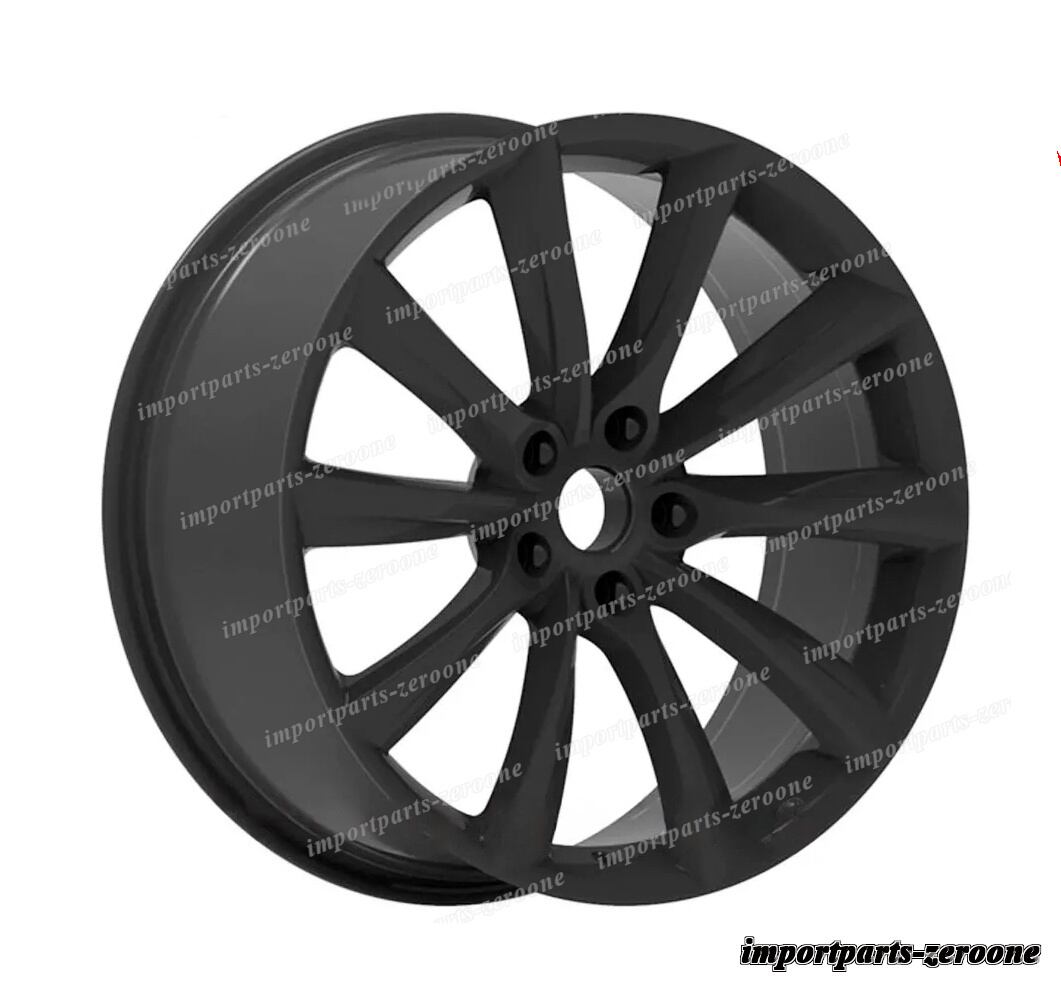 21インチ Tスタイル ホイール テスラ モデルs グロス グラファイト 21x9 21x9.5 　-BRN-12638