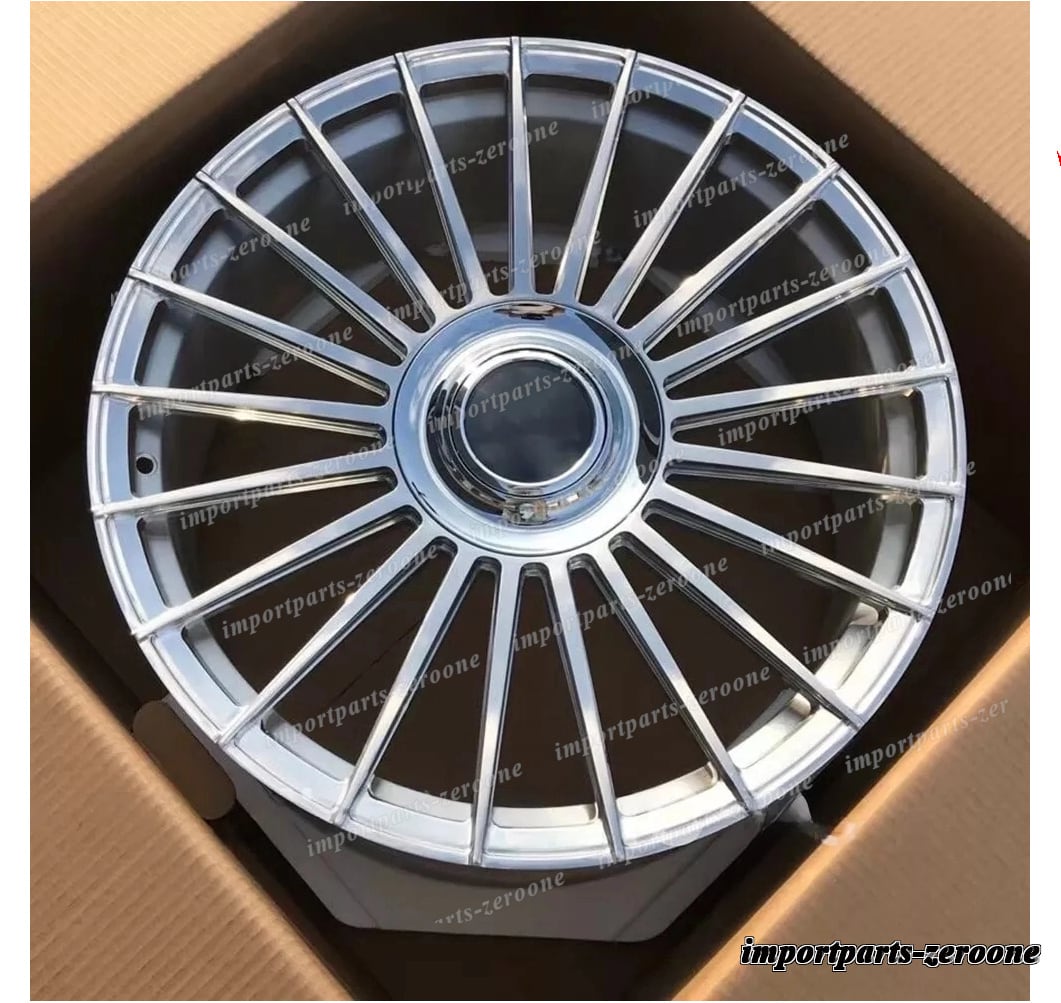 22インチ 新品 ブラシ スタイル 鍛造 ホイール ロールスロイス カリナン　-BRN-12636