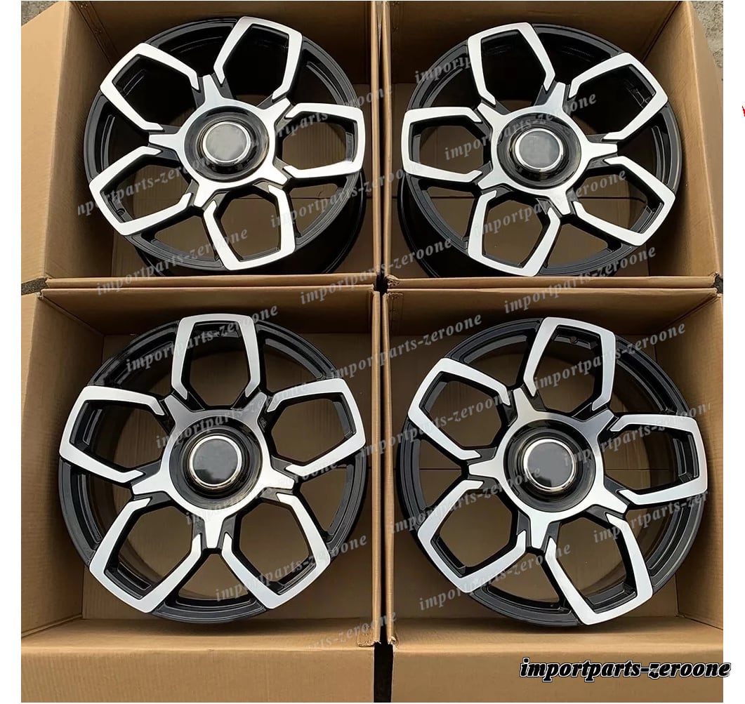 22インチ 新品 鍛造 ホイール ロールスロイス ゴースト 22x9 22x10 ブラック　-BRN-12608