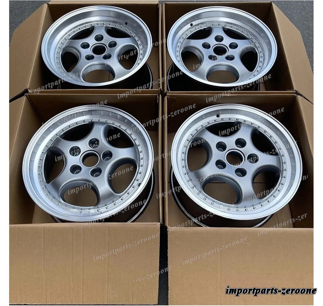 19インチ クラシック ワイド グレー スタイル ホイール ポルシェ 996 997 911 ナローボディ　2ピース　鍛造　-BRN-12693