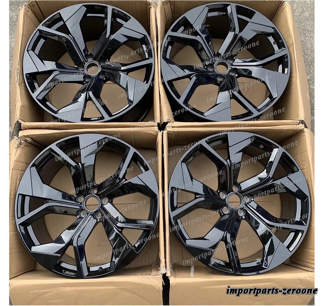 22インチ グロス ブラック ホイール フィット スタッガー付き 鍛造 ホイール ジャガー Fペース SVR　-BRN-12667