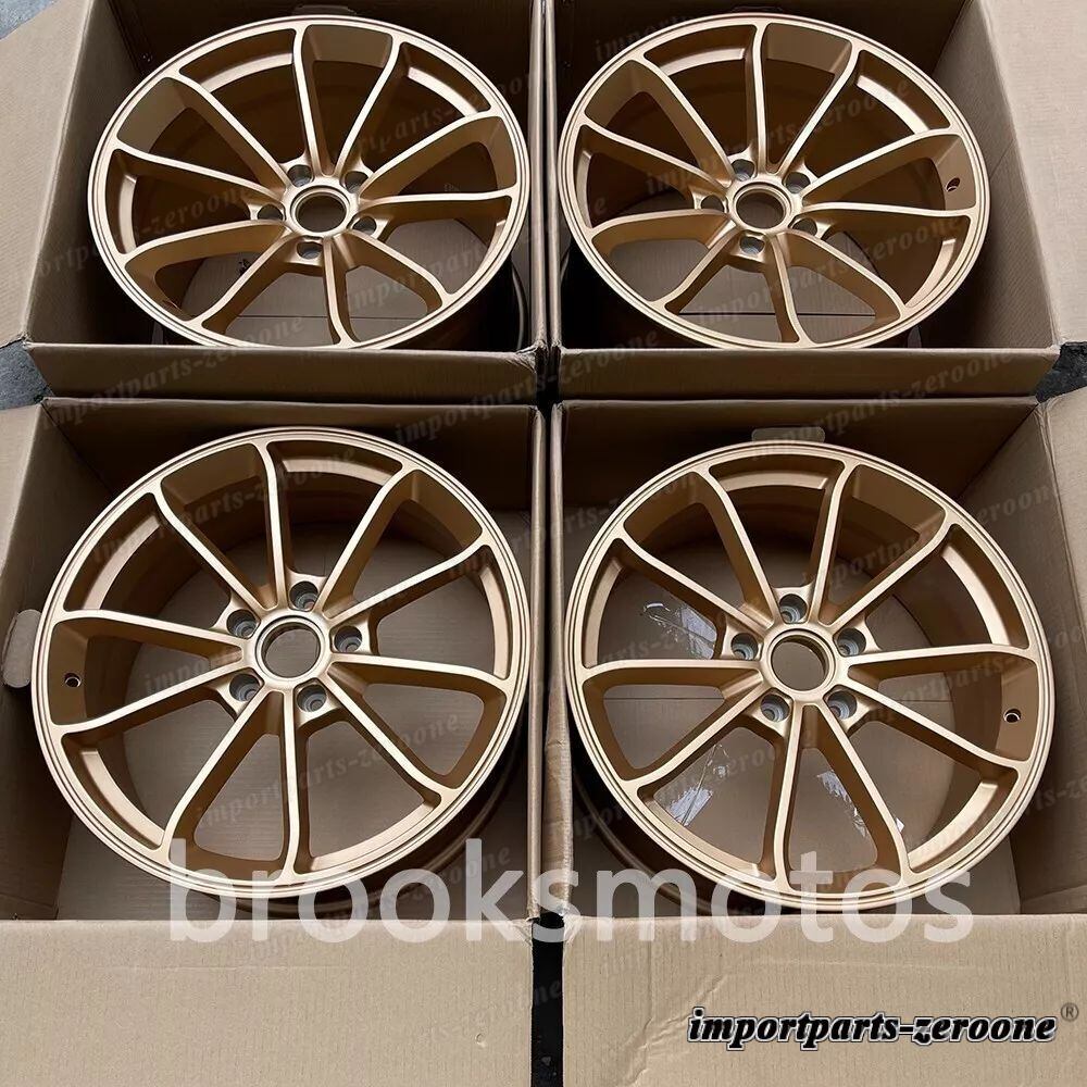 樂天商城 - 20インチ 新品サテンゴールド GT4 スタイル フォージドホイール 2020+ テスラモデル Y 20x10 適合 LI-1544