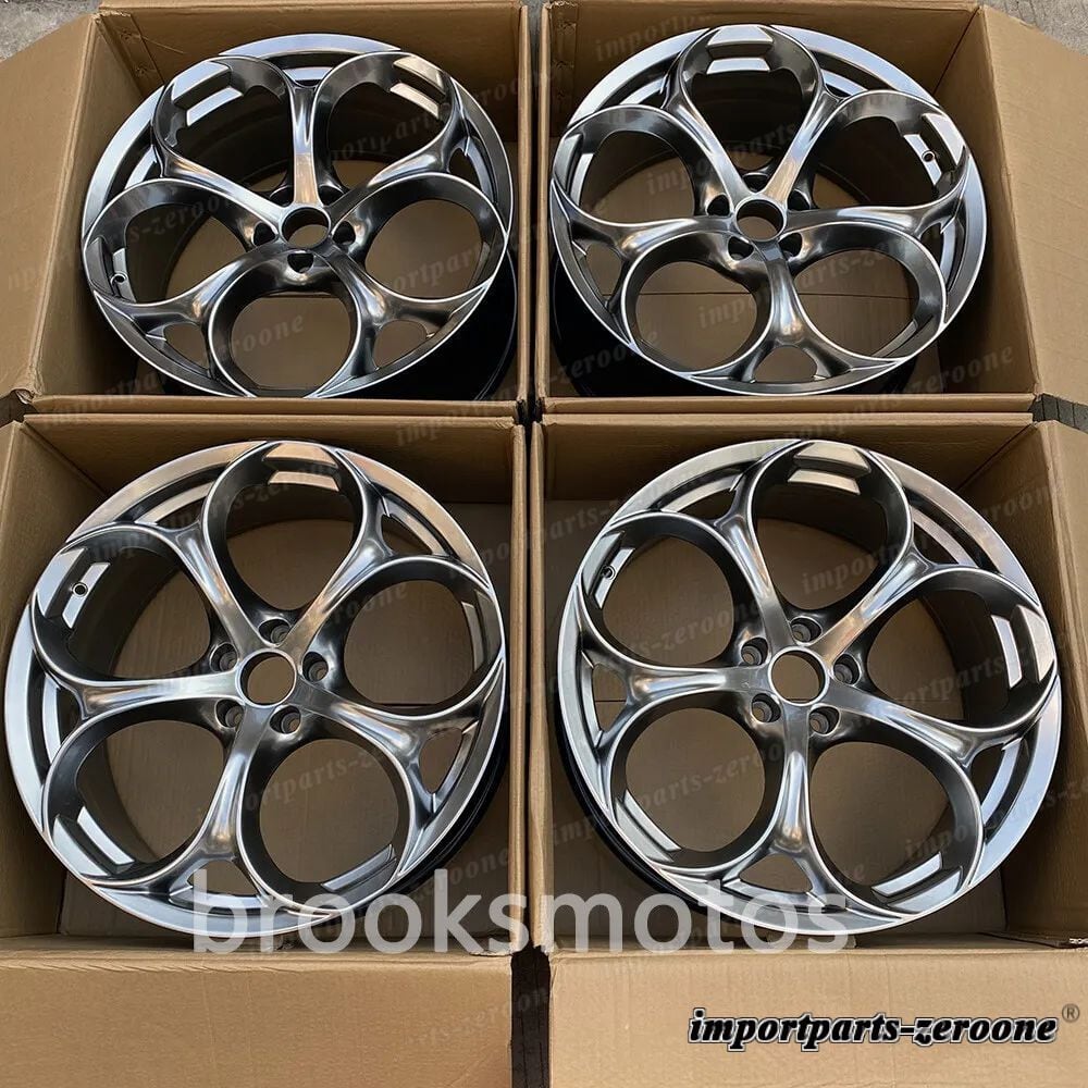 樂天商城 - アルファロメオステルビオ 20インチハイパーブラックホイール 20x8.5 5x110 4 本セット LI-1511