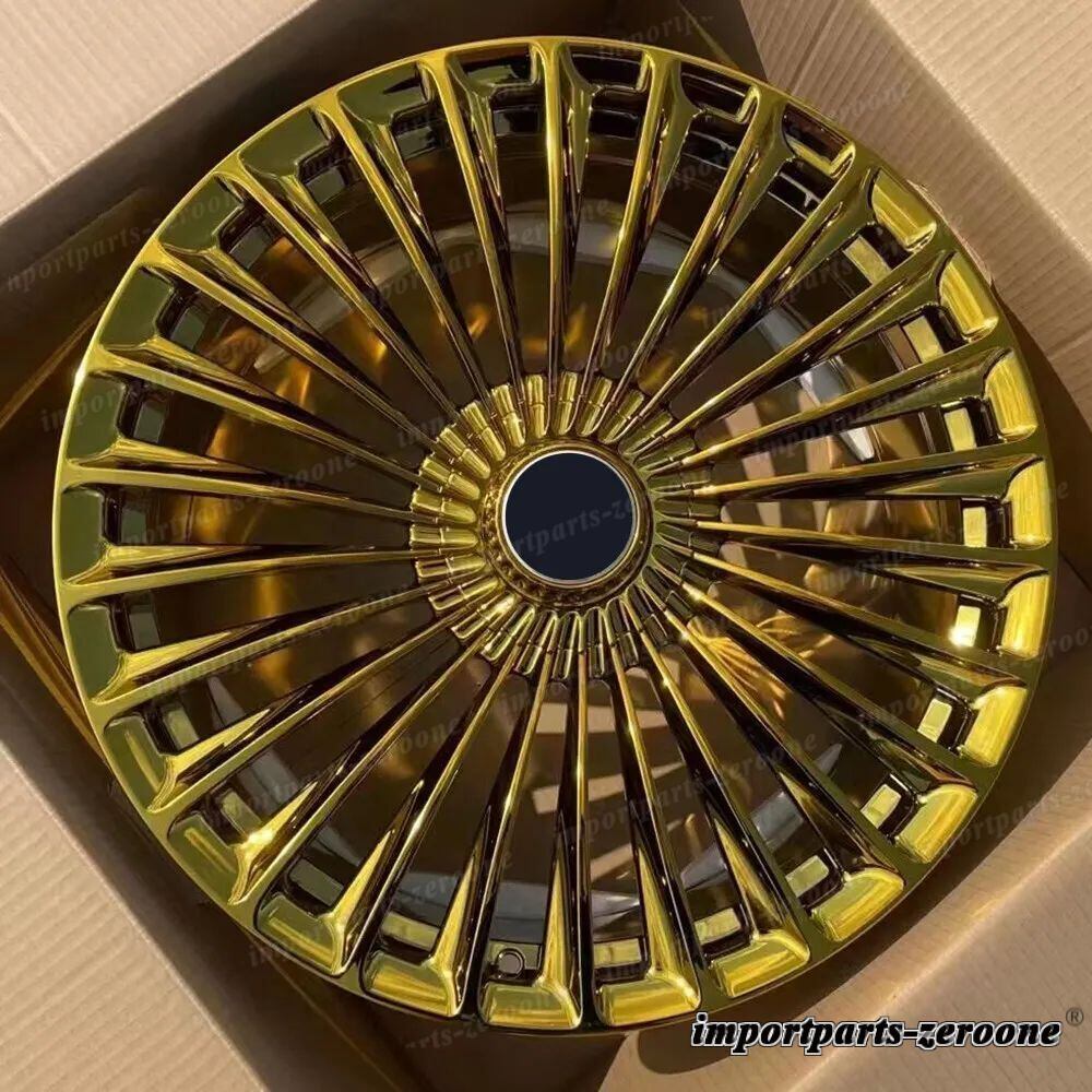 22インチ 新品 クローム ゴールド フォージド ホイール キャデラック DEVILLE 22x8.5 適合 LI-1498