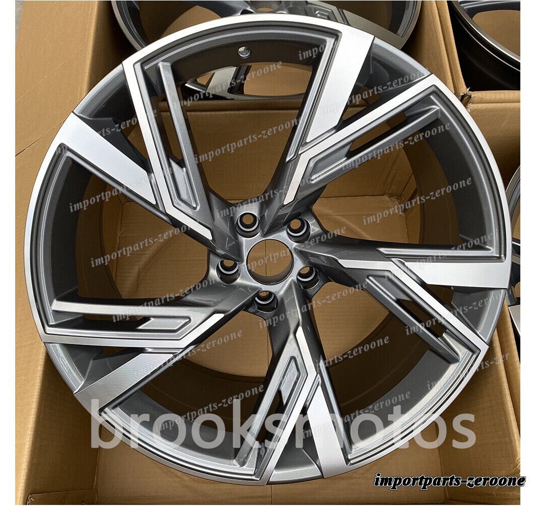 樂天商城 - アウディ C7 RS6 RS7 22インチ グレー スタイル ホイール 22x9.5 オフセット25 4 個セット　-BRN-11726★