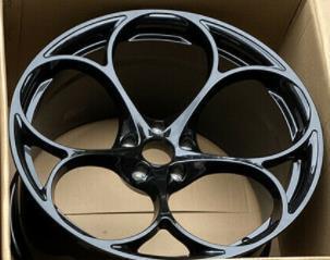 19インチ　アルファロメオ STELVIO グロスブラック ホイール4本セット 19X8.5+ 17 19X8.5+ 31 　-BRN　鍛造　★　鍛造　★