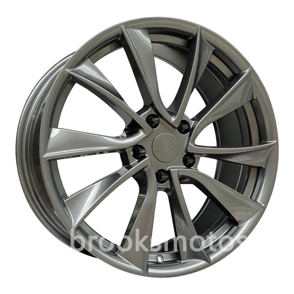 樂天商城 - 19インチ グレー STYLE FLOW MING ホイールセット 2017+ テスラ モデル 3 19X8.5 　-BRN-1050　鍛造　★　鍛造　★