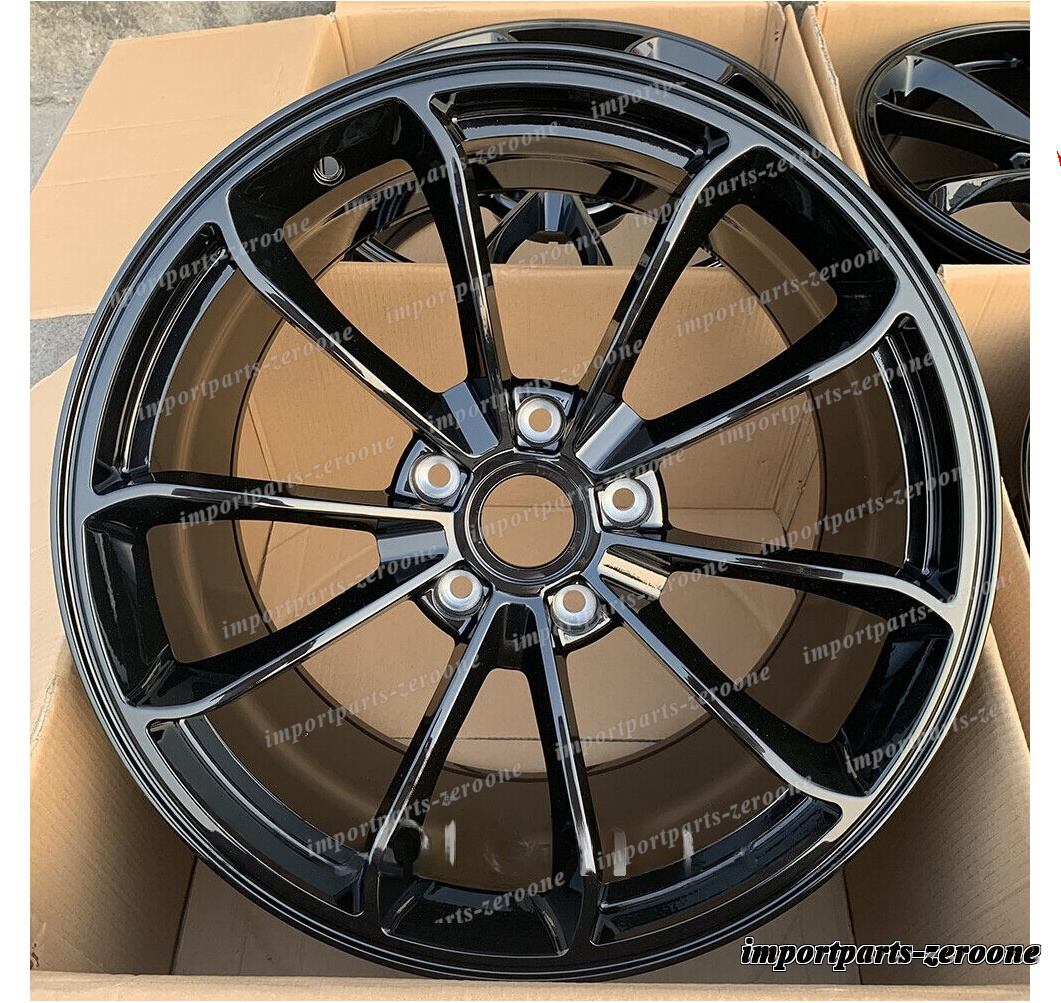 樂天商城 - 19インチ 新品グロスブラック GT4 スタイル ホイール ポルシェ 911 ワイドボディ　-BRN-12261　鍛造　★　鍛造　★