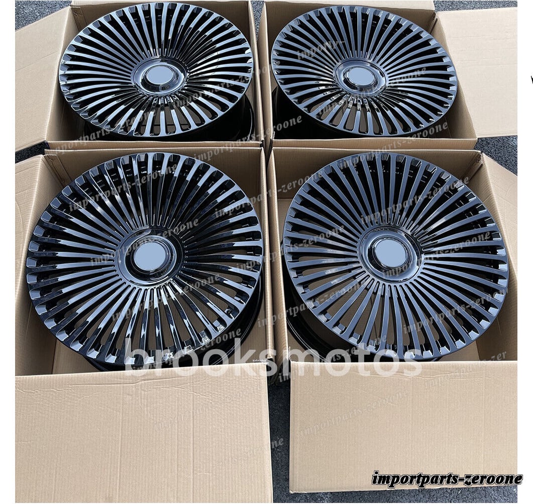 樂天商城 - 24インチ新品グロスブラックフルフォージドホイールジープグランドチェロキー 24x10 4本セット　-BRN-11646★