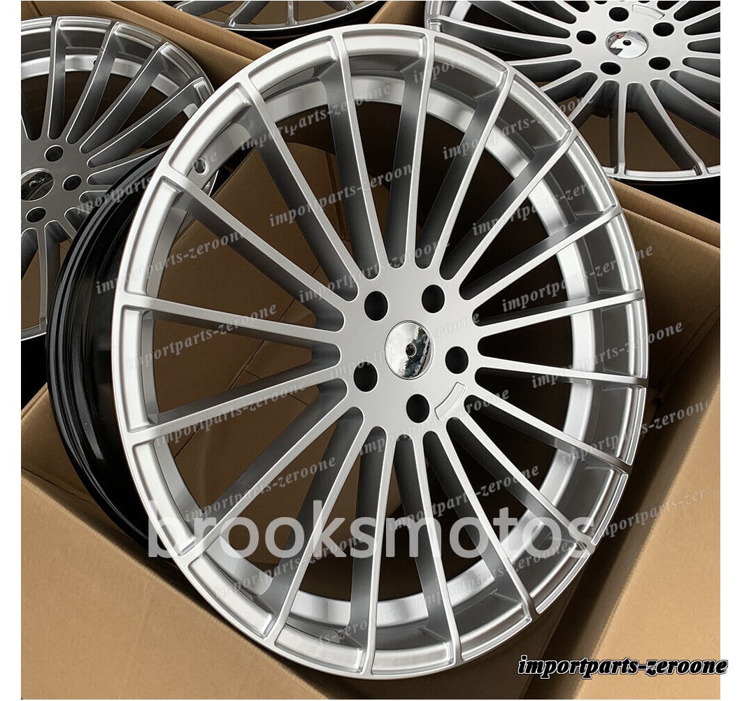 24インチ スタイル シルバー ホイール 2016+ BMW G11 G12 7 シリーズ 24x9 24x10　-★