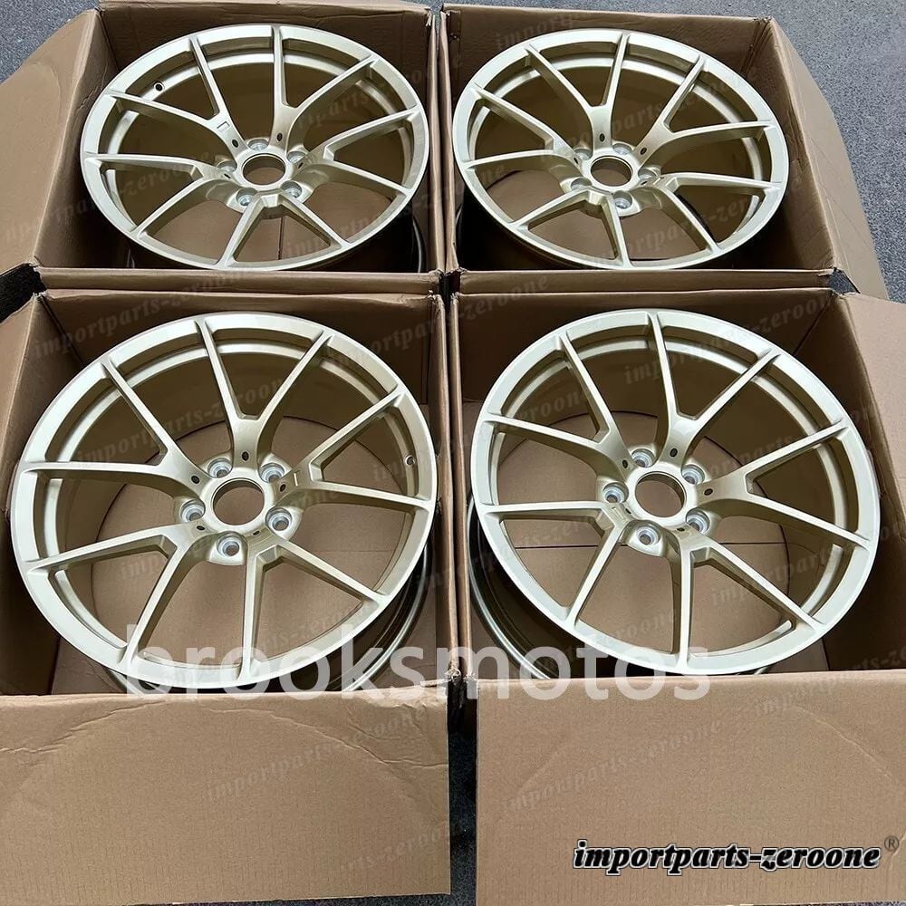 樂天商城 - 20インチ フォージド ゴールド スタイル ホイール BMW F82 F83 M4 763 5x120 20x9/10 LI-1253