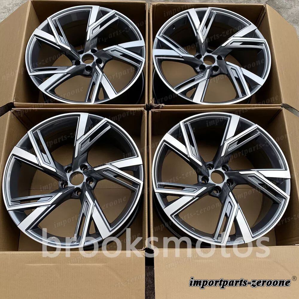 アウディ C7 RS6 RS7 22インチ グレー スタイル ホイール 22x9.5 オフセット25 4 本セット LI-1221