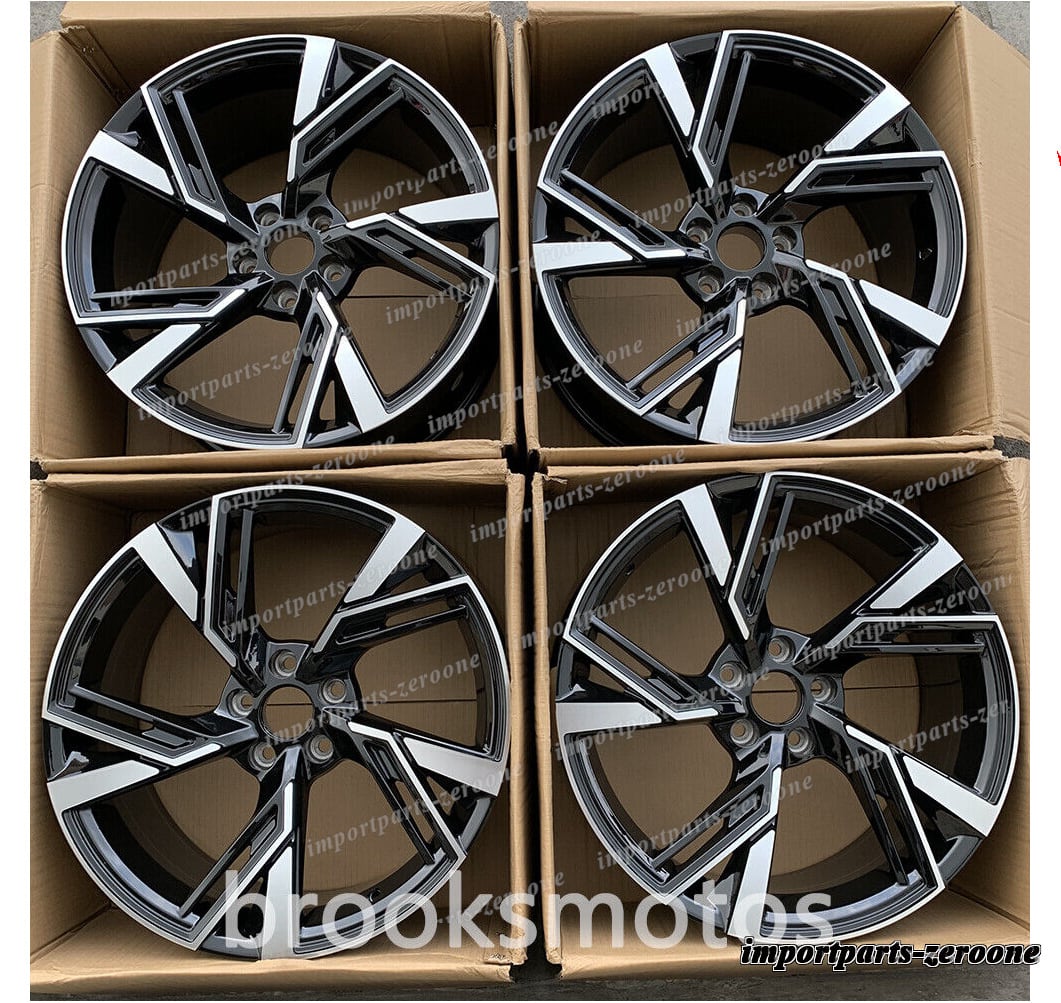 22インチ RS6 スタイルホイール アウディ 2016+ Q7 sq7 A6 S6 A8 S8 22x9.5 オフセット35 　-BRN-12061★