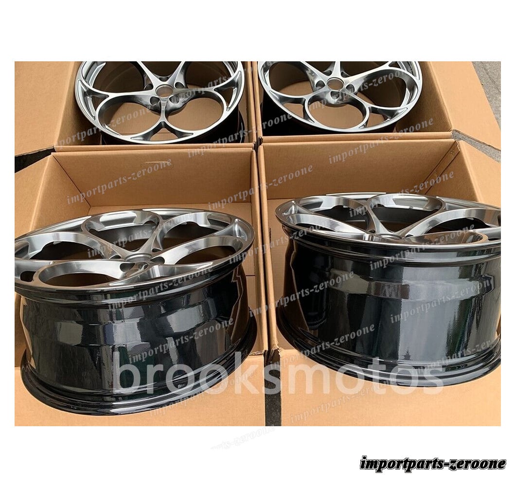 樂天商城 - 19インチ　ハイパーブラックフル　フォージドホイール 19x9.5 19x10.5 5x112 66.6 4 個セット 　-BRN-11535　鍛造　★
