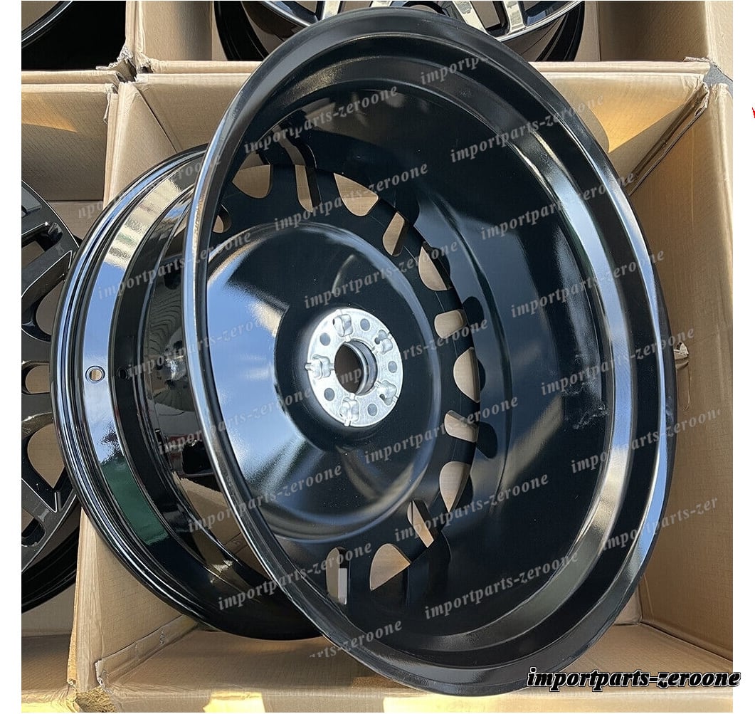 21インチ 新品グロス ブラック スタイル ホイール メルセデスベンツ W222 S クラス　-BRN-12099　鍛造　★(2.0)